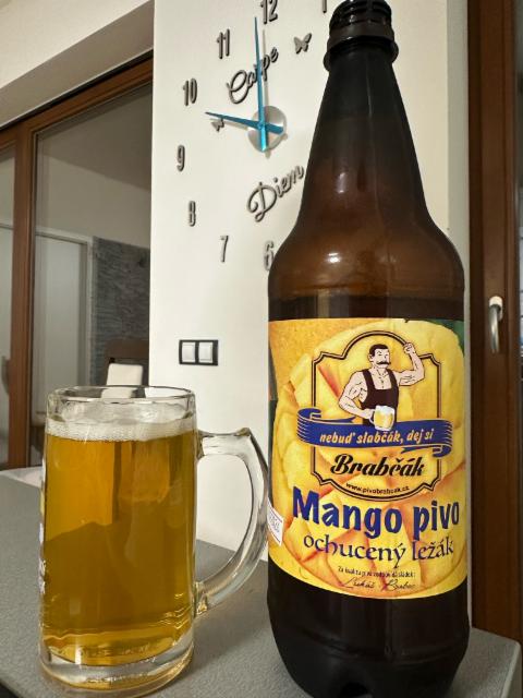 Mango pivo ochuceny lezak, Minipivovar Brabčák