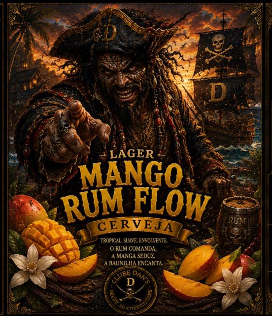 Lager Mango Rum Flow 5.6%, Dan's Brewing Co, Brazil