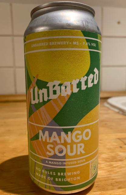 Mango Sour 7.4%, UnBarred Brewery, England