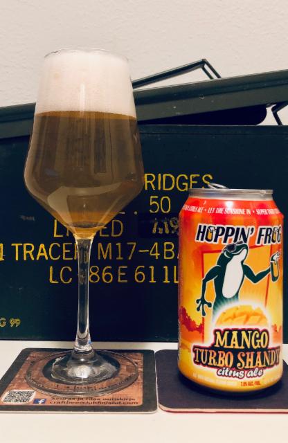 Mango Turbo Shandy Citrus Ale 7.0%, Hoppin' Frog Brewery, United States