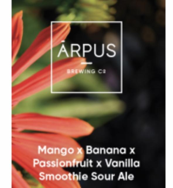 Mango x banana x passionfruit x vanilla smoothie sour ale 4.5%, Ārpus Brewing Co., Latvia