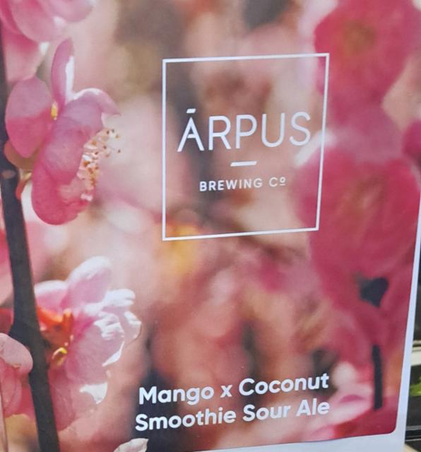 Mango x coconut smoothie sour ale 4.5%, Ārpus Brewing Co., Latvia