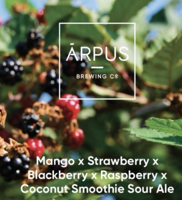 Mango x strawberry x blackberry x rasberry x coconut smoothie sour ale, Ārpus Brewing Co.