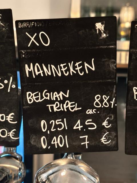 Manneken 8.8%, Birra XO, Italy