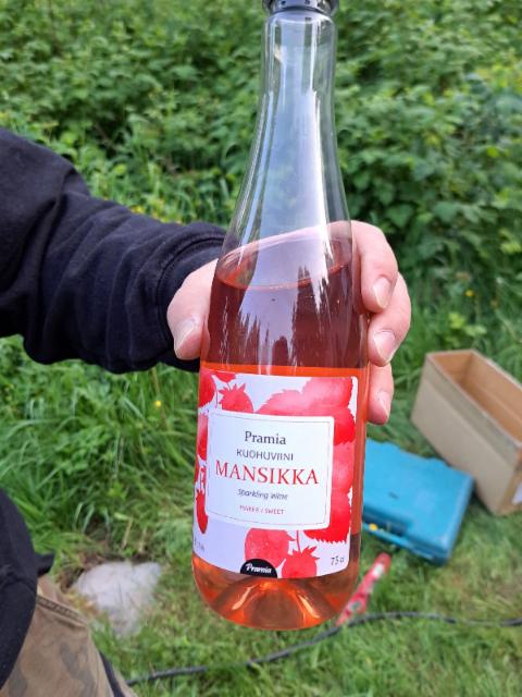 Mansikka Sparkling wine 8.0%, Pramia, Finland
