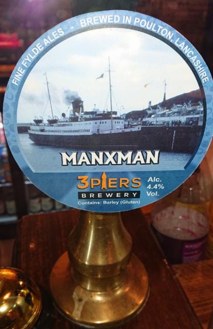 Manxman 4.4%, 3 Piers Brewery Limited, England