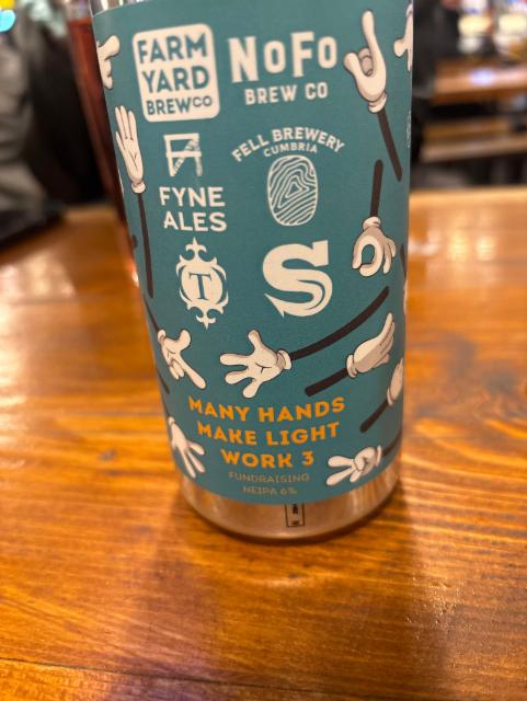 Many Hands Make Light Work 3 6.0%, Farm Yard Brew Co., England