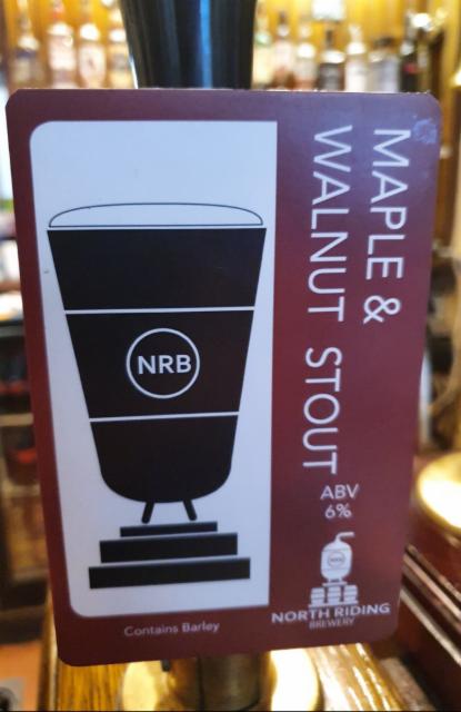 Maple & Walnut Stout 6.0%, North Riding Brewery, England