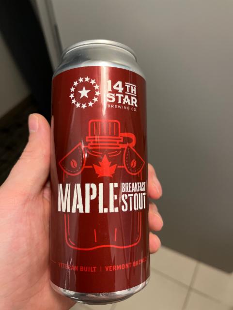 Maple breakfast stout 6.5%, 14th Star Brewing Company, United States
