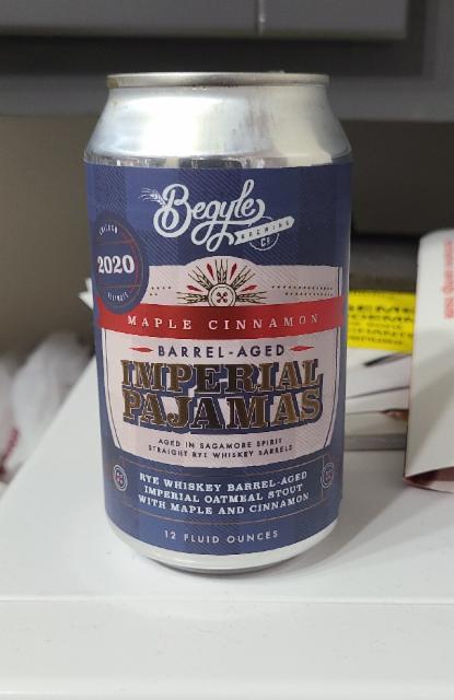 Maple Cinnamon Rye Whiskey Barrel Aged Imperial Pajamas 13.2%, Begyle Brewing Company, United States