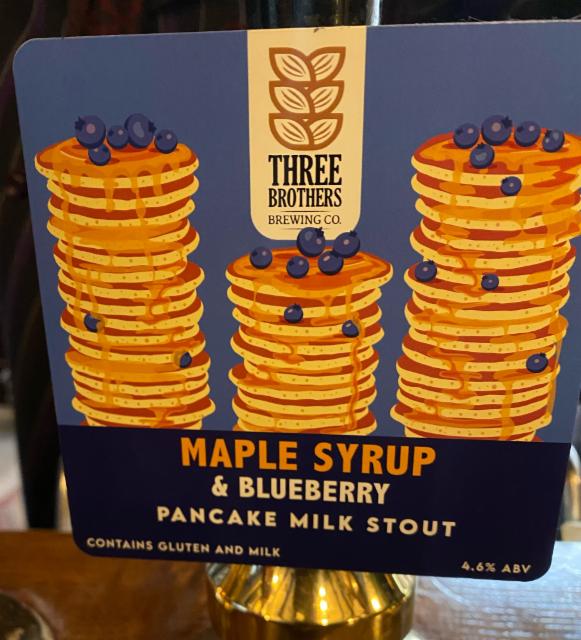Maple Syrup & Bluebarry Pancake 4.5%, Three Brothers Brewing Co, England