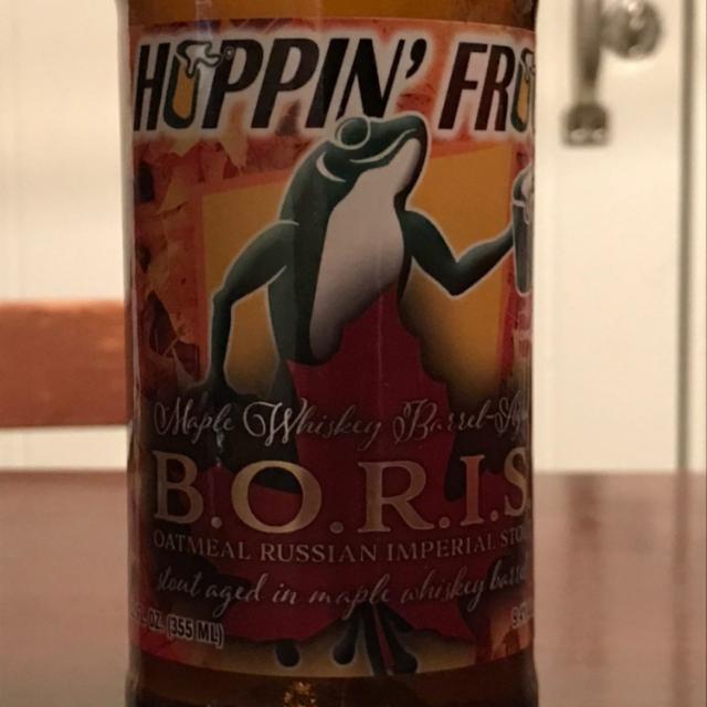 Maple Whiskey BA B.O.R.I.S. 9.4%, Hoppin' Frog Brewery, United States
