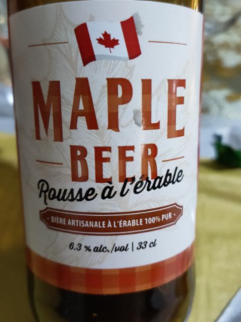 Maple Beer Rousse à l'Érable 6.3%, Laca Boïates, France