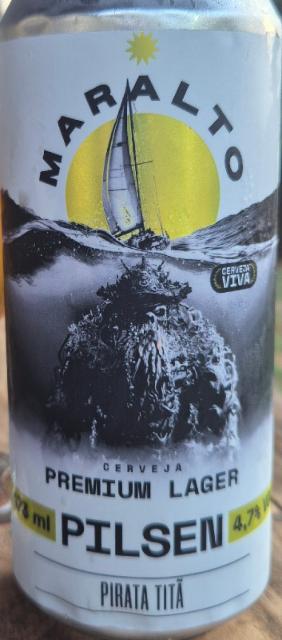 maralto pilsen premium lager pirata titã 4.7%, Cervejaria Sapucaí, Brazil