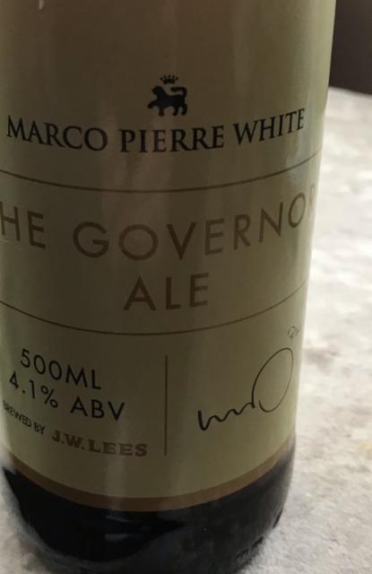 Marco Pierre White The Governor 4.1%, J.W. Lees Brewery, England