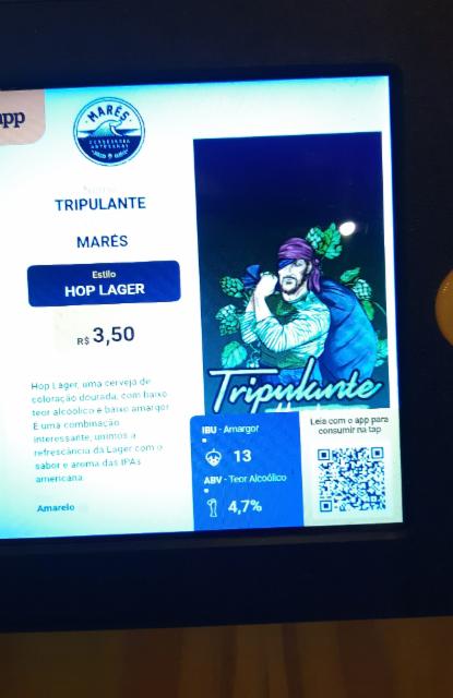 Marés Hop Lager 4.7%, Marés Cervejaria Artesanal, Brazil