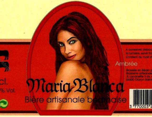 Maria Blanca Ambrée 5.0%, Microbrasserie Naba - Marie Blanque, France