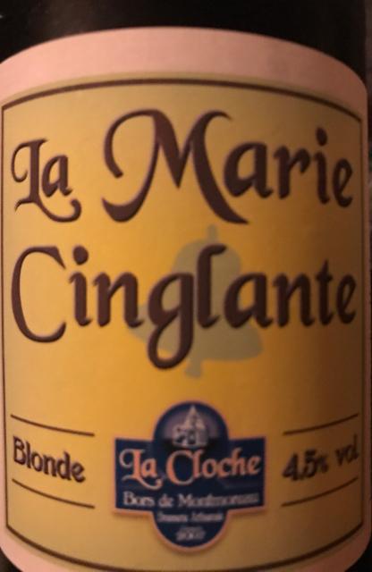 La Marie Cinglante 4.5%, Brasserie La Cloche, France