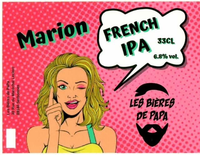 Marion 6.8%, Les Bières De Papa, France