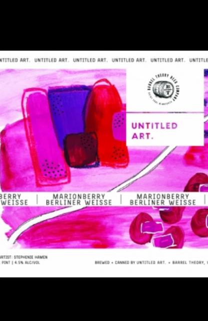 Marionberry Berliner Weisse 4.5%, Untitled Art, United States