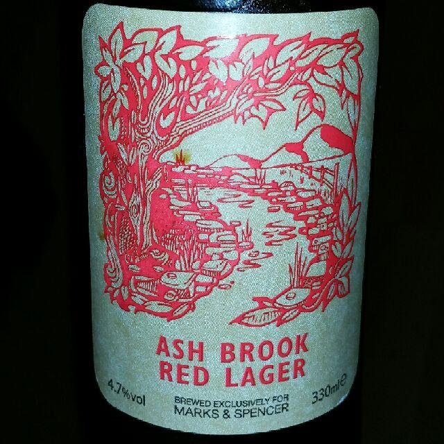 Marks & Spencer Ash Brook Red Lager 4.7%, Freedom Brewery, England