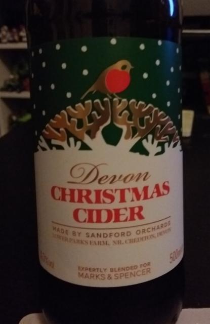 Devon Christmas Cider 4.0%, Sandford Orchards, England
