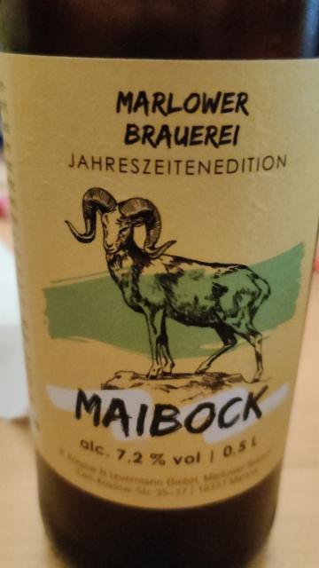 Marlower Maibock 7.2%, Marlow Brauerei, Germany