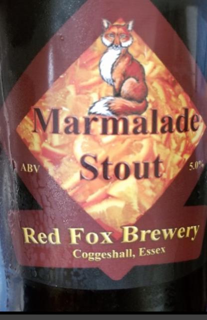 Marmalade Stout 5.0%, Red Fox Brewery, England