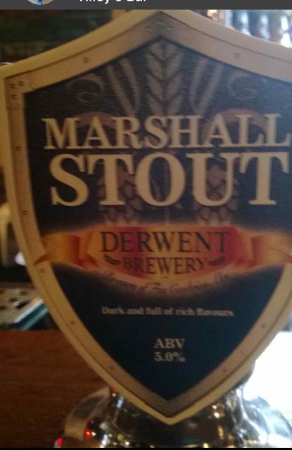 Marshall Stout 5.0%, Derwent Brewery, England