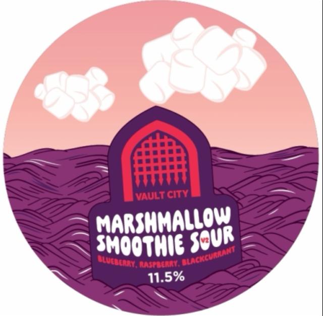 Marshmallow Smoothie Sour: Blueberry Raspberry Blackcurrant 11.5%, Vault City Brewing, Scotland