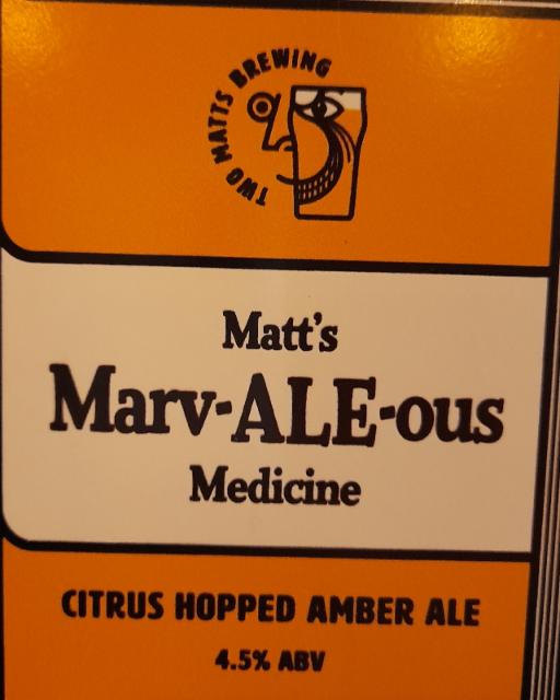 Marv ale ous 4.5%, The Matts Brewing, England