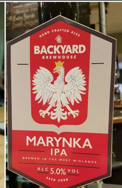 Marynka 5.0%, Backyard Brewhouse, England