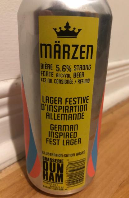 Märzen 5.6%, Brasserie Dunham, Canada