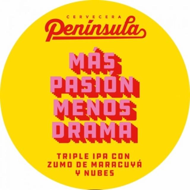Más Pasión Menos Drama 10.0%, Cervecera Península, Spain