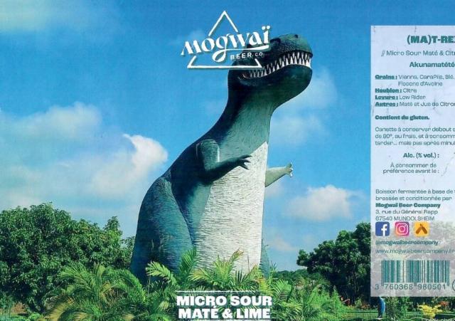 (Ma)T-Rex 1.0%, Mogwaï Beer Company, France