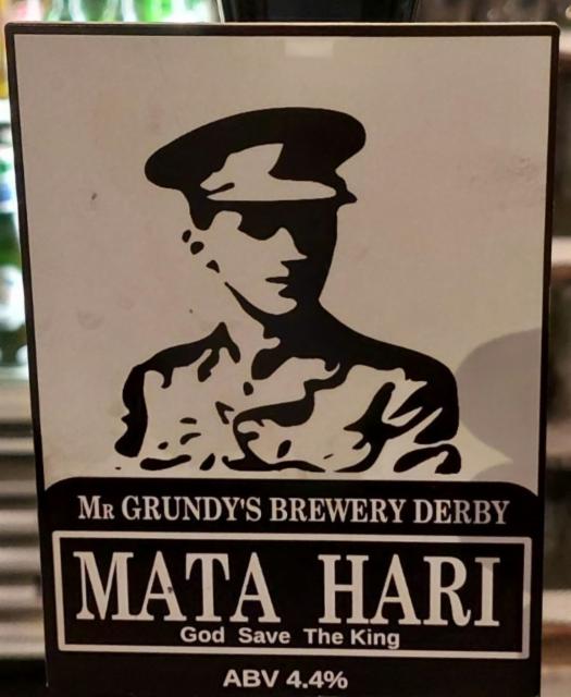 mata hari 4.4%, Mr Grundy's Brewery, England