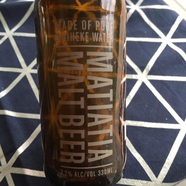 Matiatia Malt Beer 7.5%, Waiheke Island Brewery, New Zealand