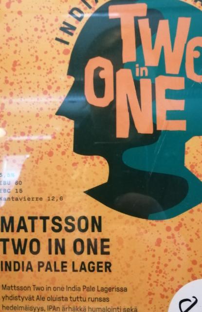Mattsson Two In One 5.5%, Mattsson Panimo (Hartwall), Finland