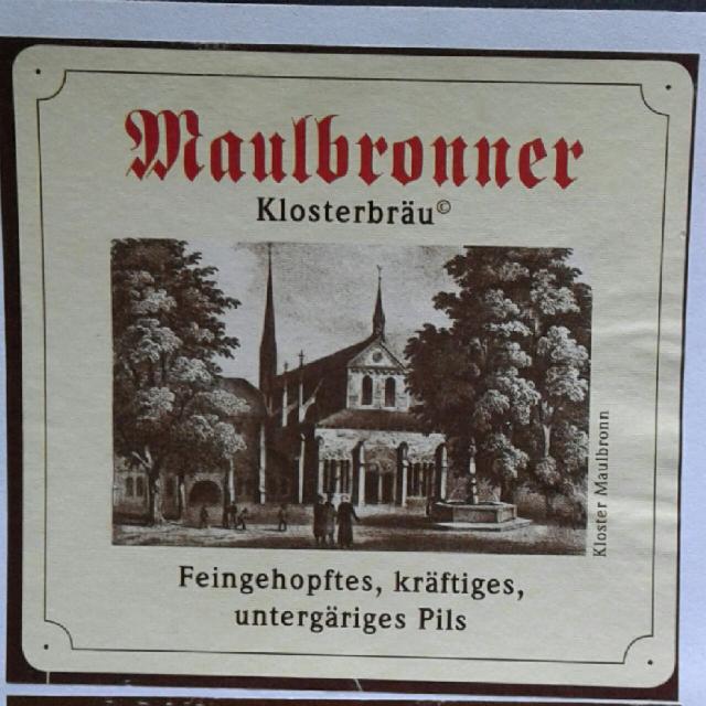 Maulbronner Klosterbräu Pils 5.3%, Palmbräu (Brauhaus Pforzheim), Germany