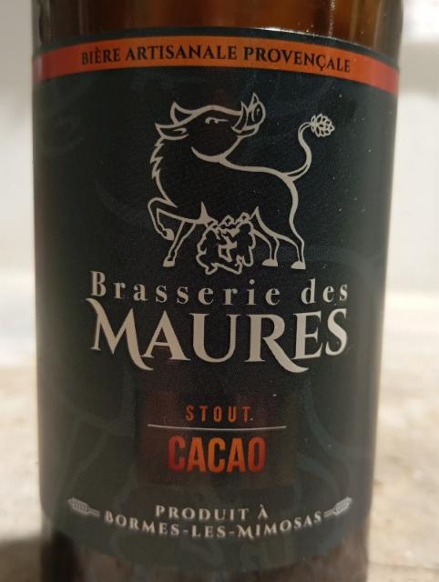 Maure Stout cacao 6.0%, Brasserie Des Maures, France