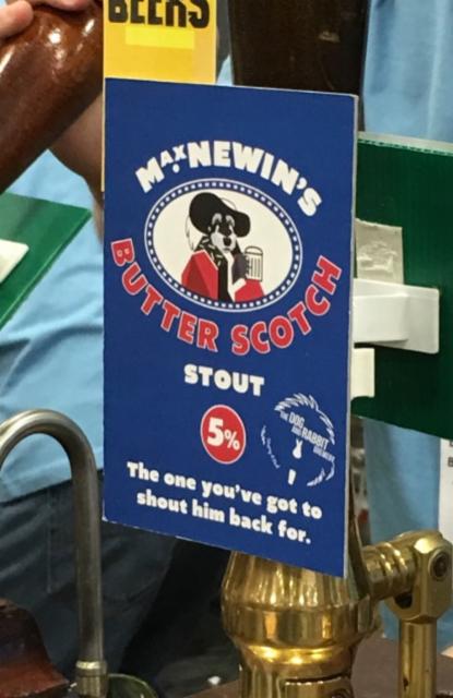 Max Newin's Butter Scotch Stout 5.0%, The Dog And Rabbit Brewery, England