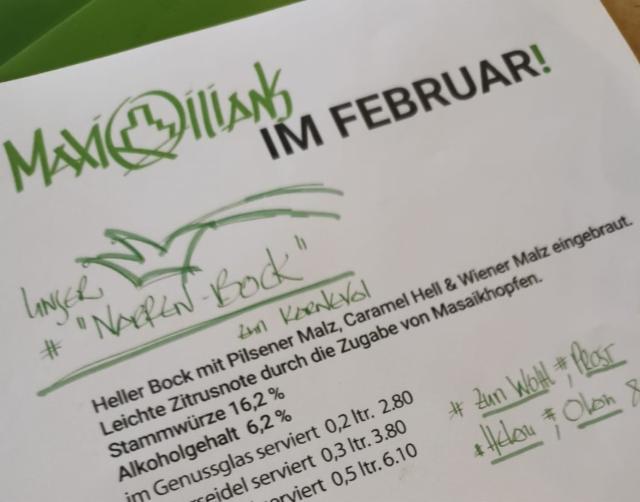 Maximilians Heller Bock 6.2%, Maximilians Brauwiesen, Germany