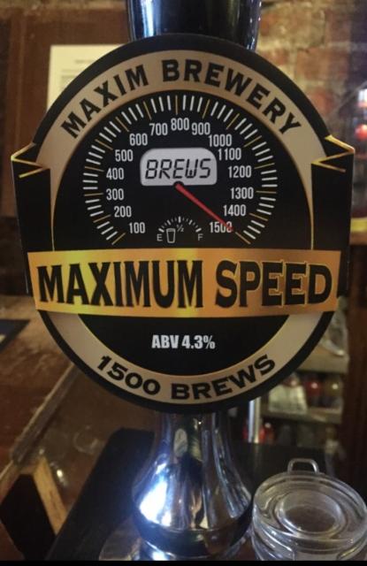 Maximum Speed 4.3%, Maxim Brewery, England