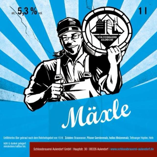 Mäxle 5.3%, Schlossbrauerei Aulendorf, Germany