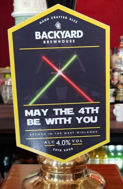 May The 4th Be With You 4.0%, Backyard Brewhouse, England
