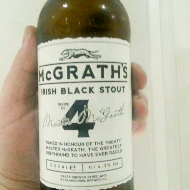 McGrath's Irish Black Stout 4.3%, Clanconnel, Ireland