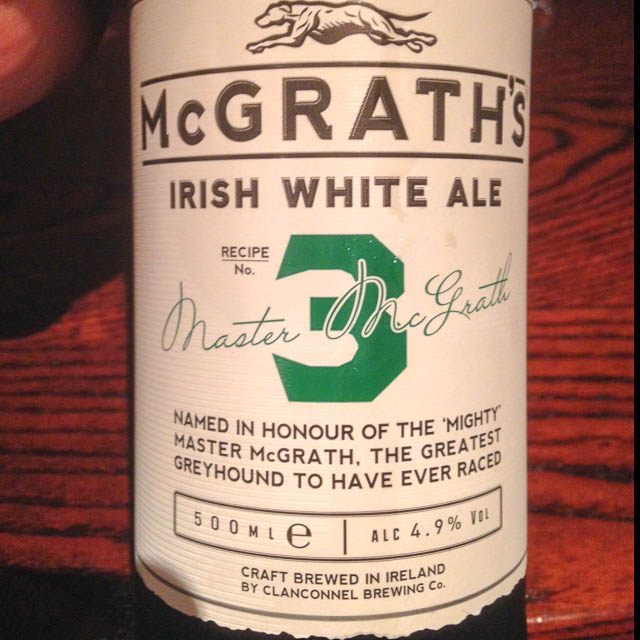 McGrath's Irish White Ale (Recipe No. 3) 4.9%, Clanconnel, Ireland