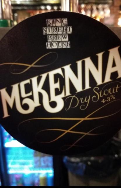 McKenna 4.3%, King St Brew House, England