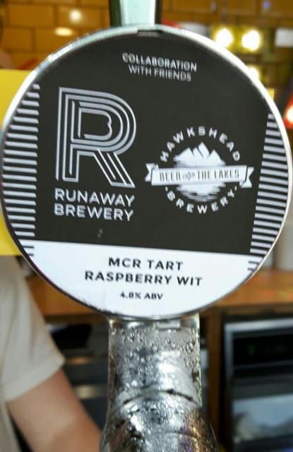 MCR Tart Raspberry Wit 4.8%, The Runaway Brewery, England