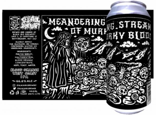 Meandering stream of murky blood 6.6%, Black Iris Brewery, England